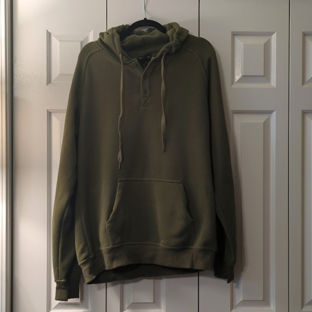 United by Blue, olive green hoodie